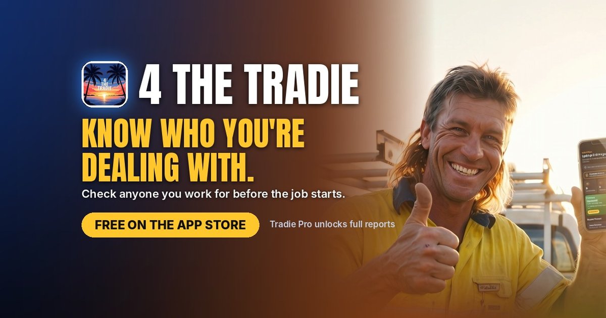 4 The Tradie | Nobody robs Robbo. Check before you quote.