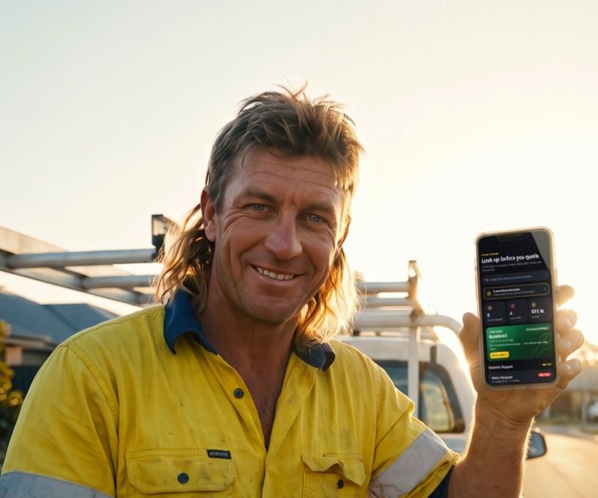 Check Amount Check 4 The Tradie | Nobody robs Robbo. Check before you quote.